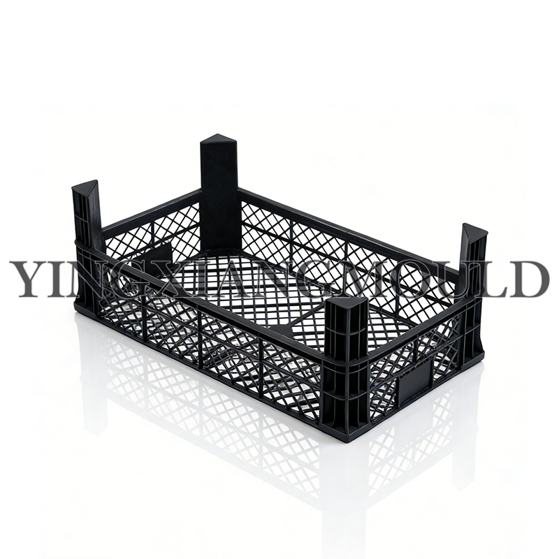 Cesta apilable para voltear frutas de varias formas Cesta apilable para voltear frutas de varias formas