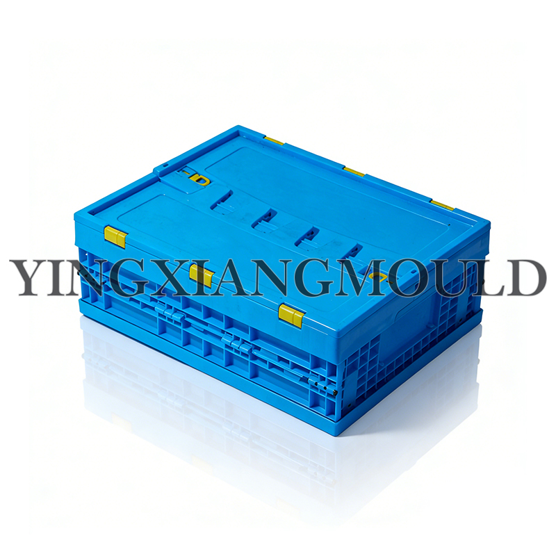 Caja plegable de plástico con hebillas