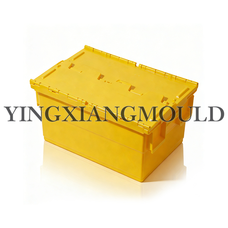 Caja plegable con tapa y asa lateral