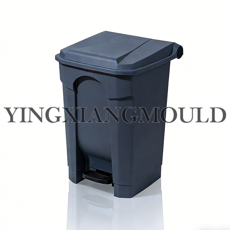 Contenedor de basura cuadrado operado con el pie