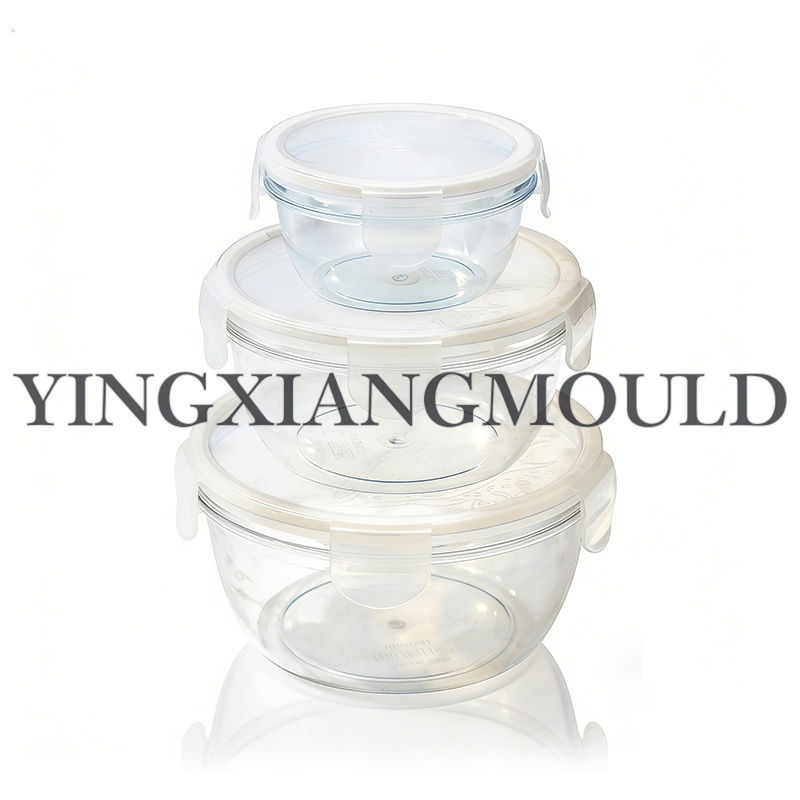 Contenedor de almacenamiento de alimentos hermético y con cerradura de alta transparencia