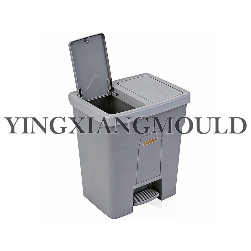 Contenedor de basura de doble tapa