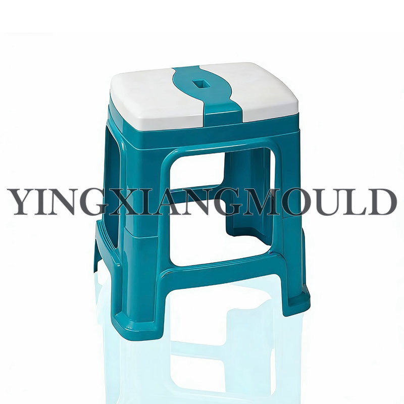 Taburete alto rectangular bicolor